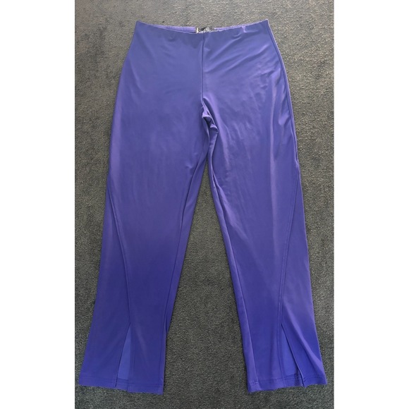 Sympli Pants - Sympli Legging Women's Size 10 Blue Polyester Stretch Elastic Waist Pull On
